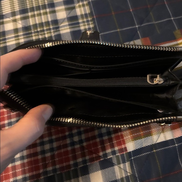 kate spade Black Leather Crossbody Wallet with Gold Hardware - Picture 7 of 10